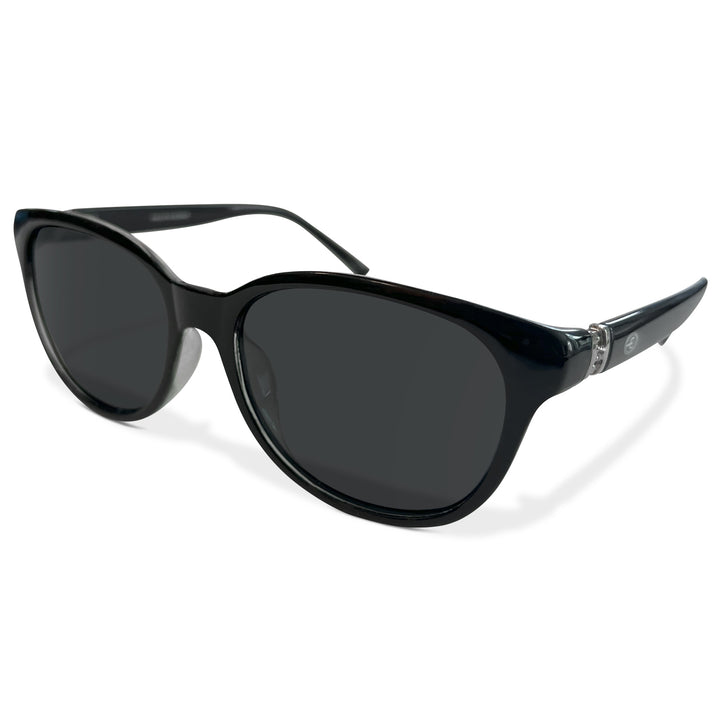 Pacific Edge Polarized Band Sunglasses - Black Frame & Smoke Lens Side