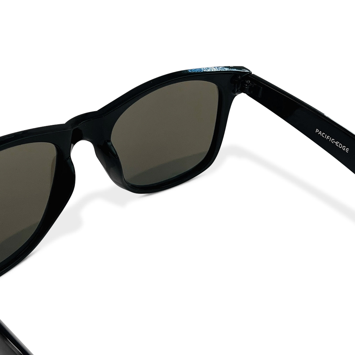 Pacific Edge Polarized Classic Sunglasses - Black Frame & Blue Lens back