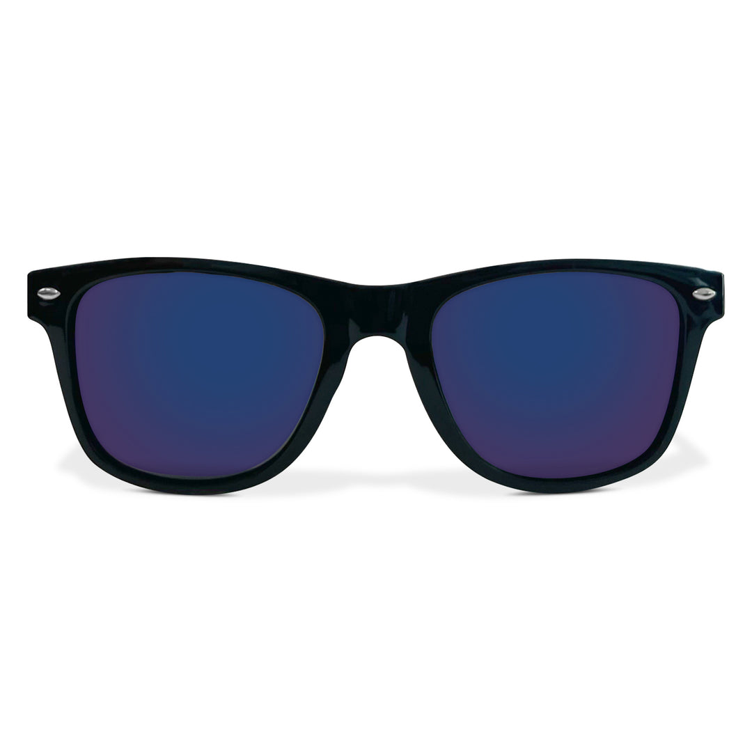 Pacific Edge Polarized Classic Sunglasses - Black Frame & Blue Lens