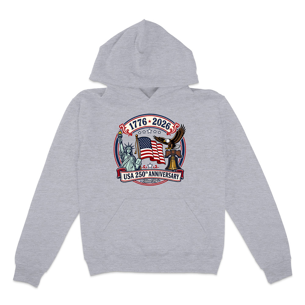 250th US Anniversary Statue Of Liberty & Eagle Hoodie