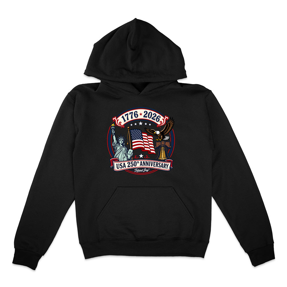 250th US Anniversary Statue Of Liberty & Eagle Hoodie