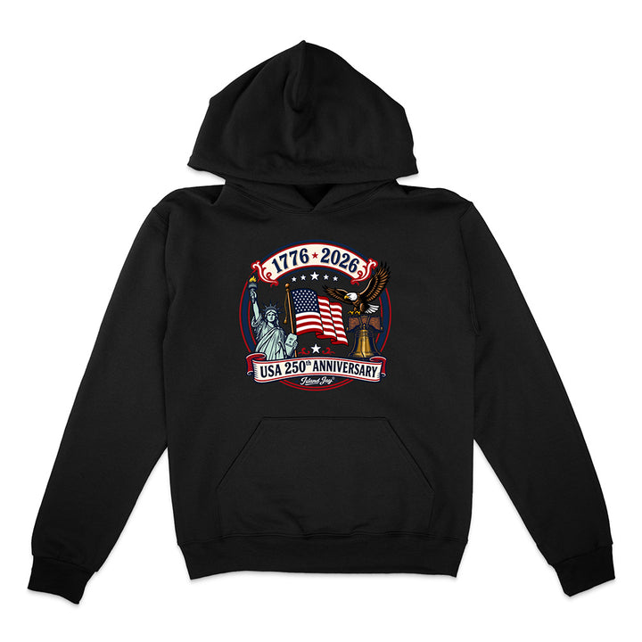 250th US Anniversary Statue Of Liberty & Eagle Hoodie
