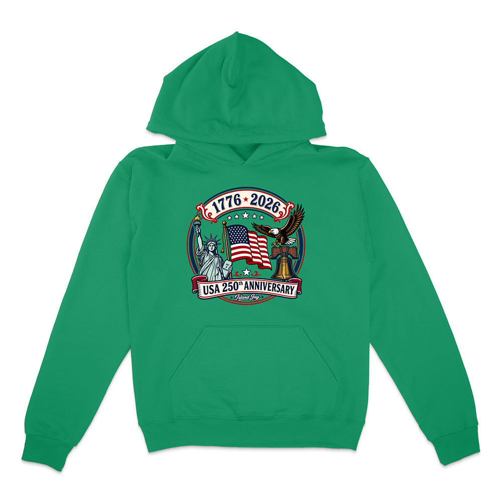 250th US Anniversary Statue Of Liberty & Eagle Hoodie