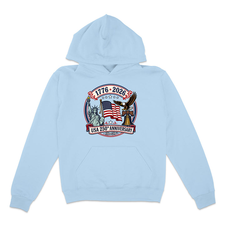 250th US Anniversary Statue Of Liberty & Eagle Hoodie