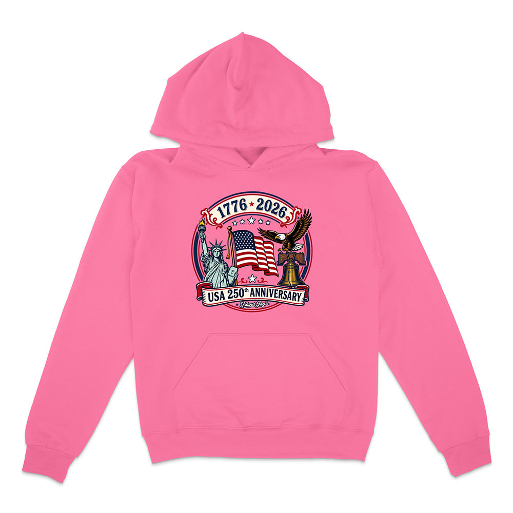 250th US Anniversary Statue Of Liberty & Eagle Hoodie
