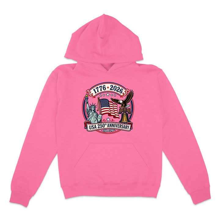 250th US Anniversary Statue Of Liberty & Eagle Hoodie