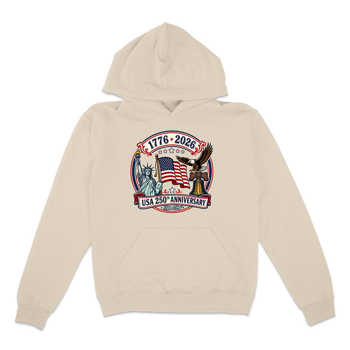 250th US Anniversary Statue Of Liberty & Eagle Hoodie