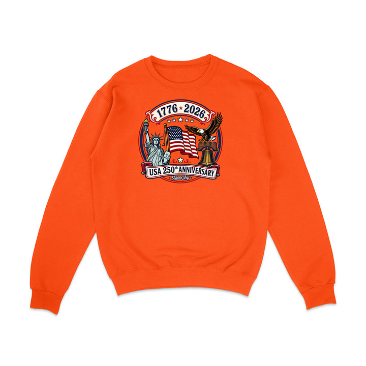 250th US Anniversary Statue Of Liberty & Eagle Sweatshirt
