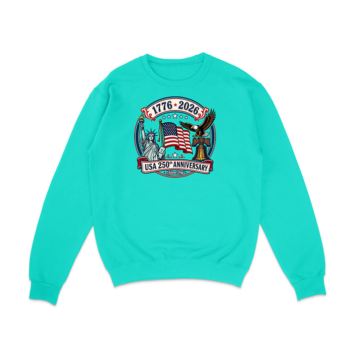 250th US Anniversary Statue Of Liberty & Eagle Sweatshirt