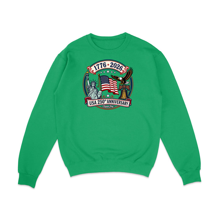 250th US Anniversary Statue Of Liberty & Eagle Sweatshirt