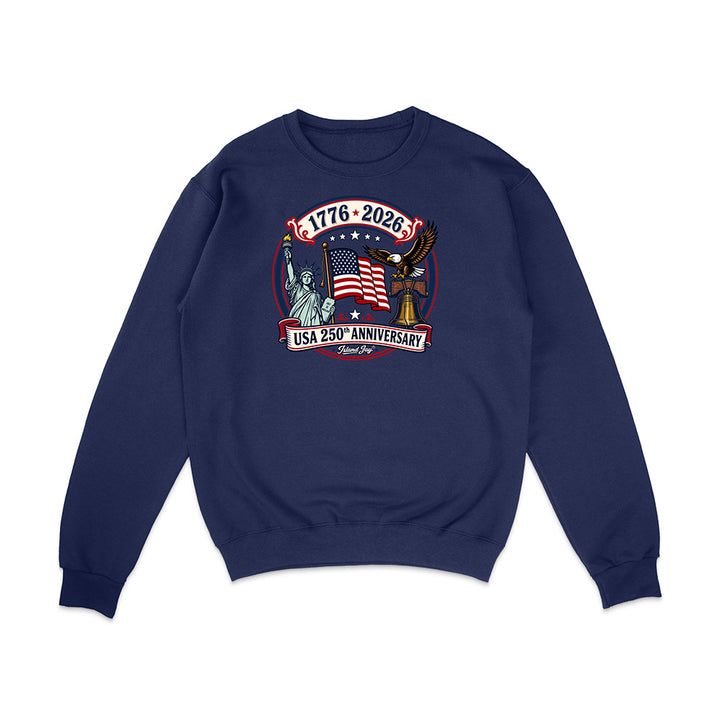 250th US Anniversary Statue Of Liberty & Eagle Sweatshirt