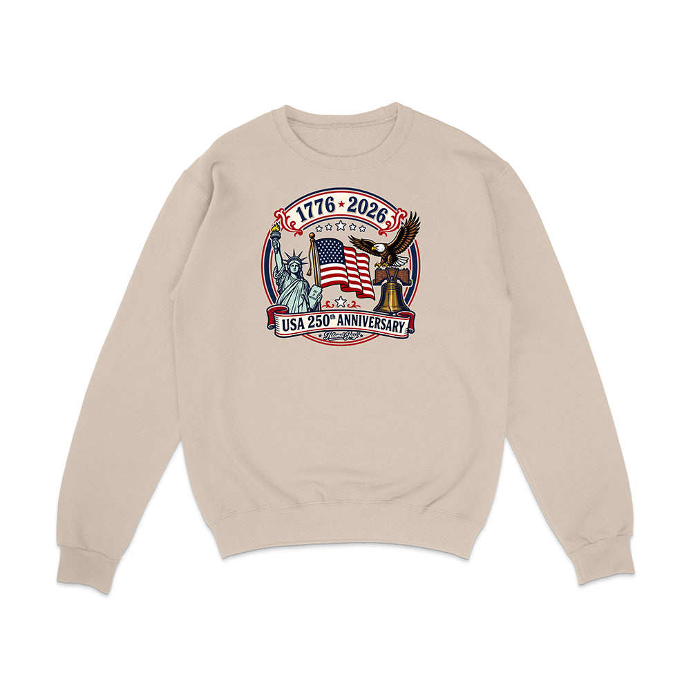 250th US Anniversary Statue Of Liberty & Eagle Sweatshirt