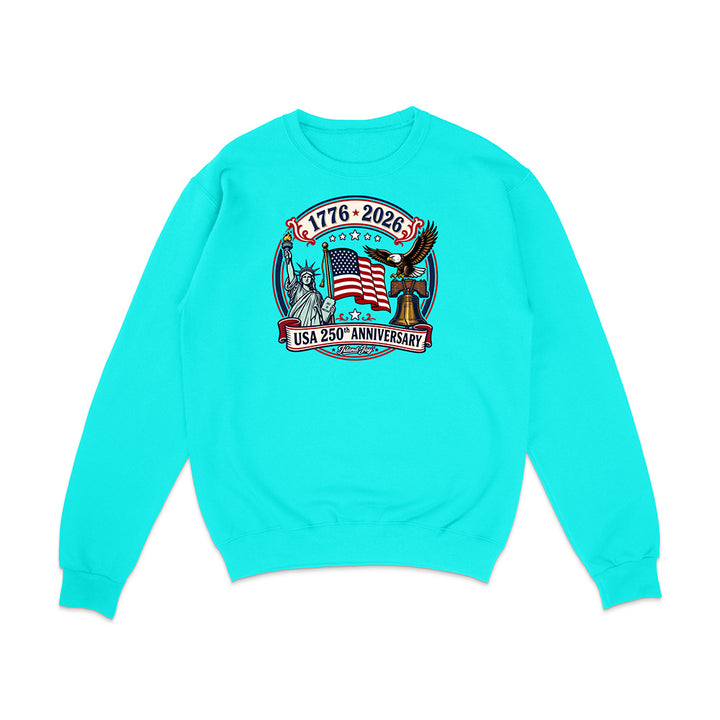 250th US Anniversary Statue Of Liberty & Eagle Sweatshirt