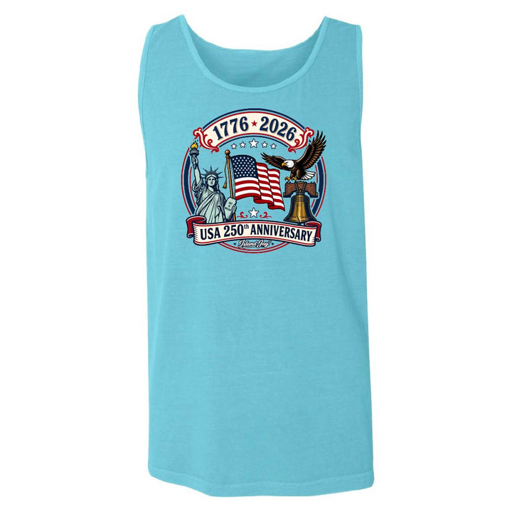 250th US Anniversary Statue Of Liberty & Eagle Tank Top