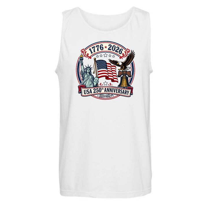 250th US Anniversary Statue Of Liberty & Eagle Tank Top