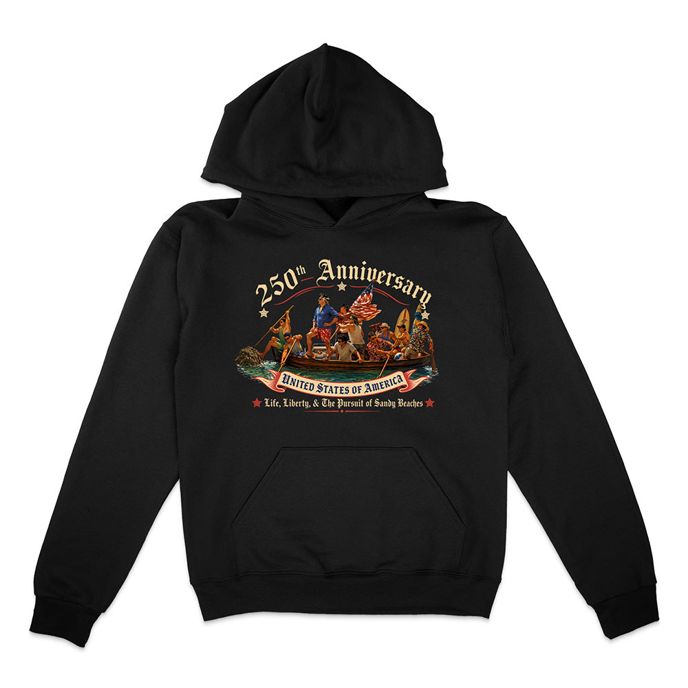 Black hoodie with 250th Anniversary US Design