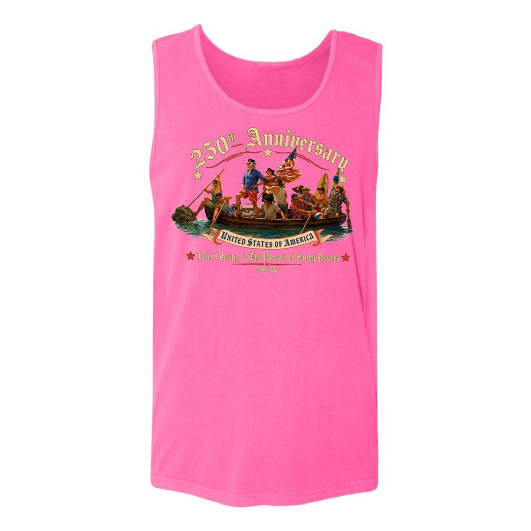 US 250th Anniversary Tank top in neon pink