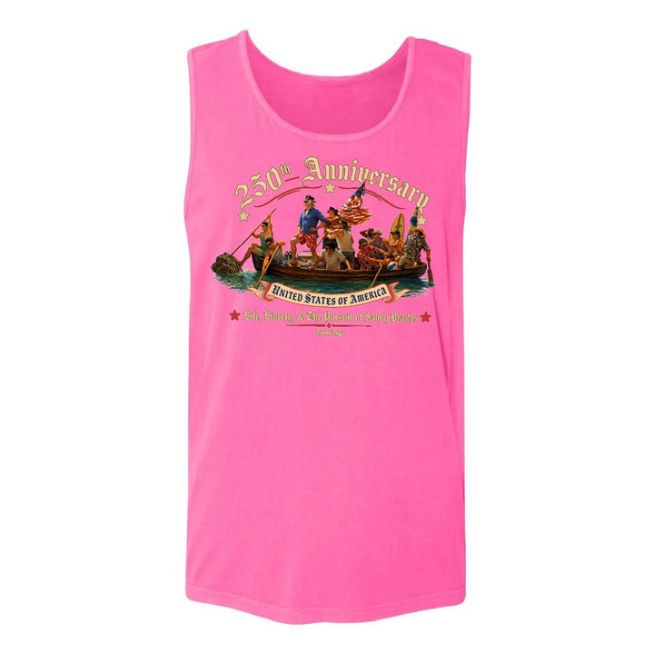 US 250th Anniversary Tank top in neon pink