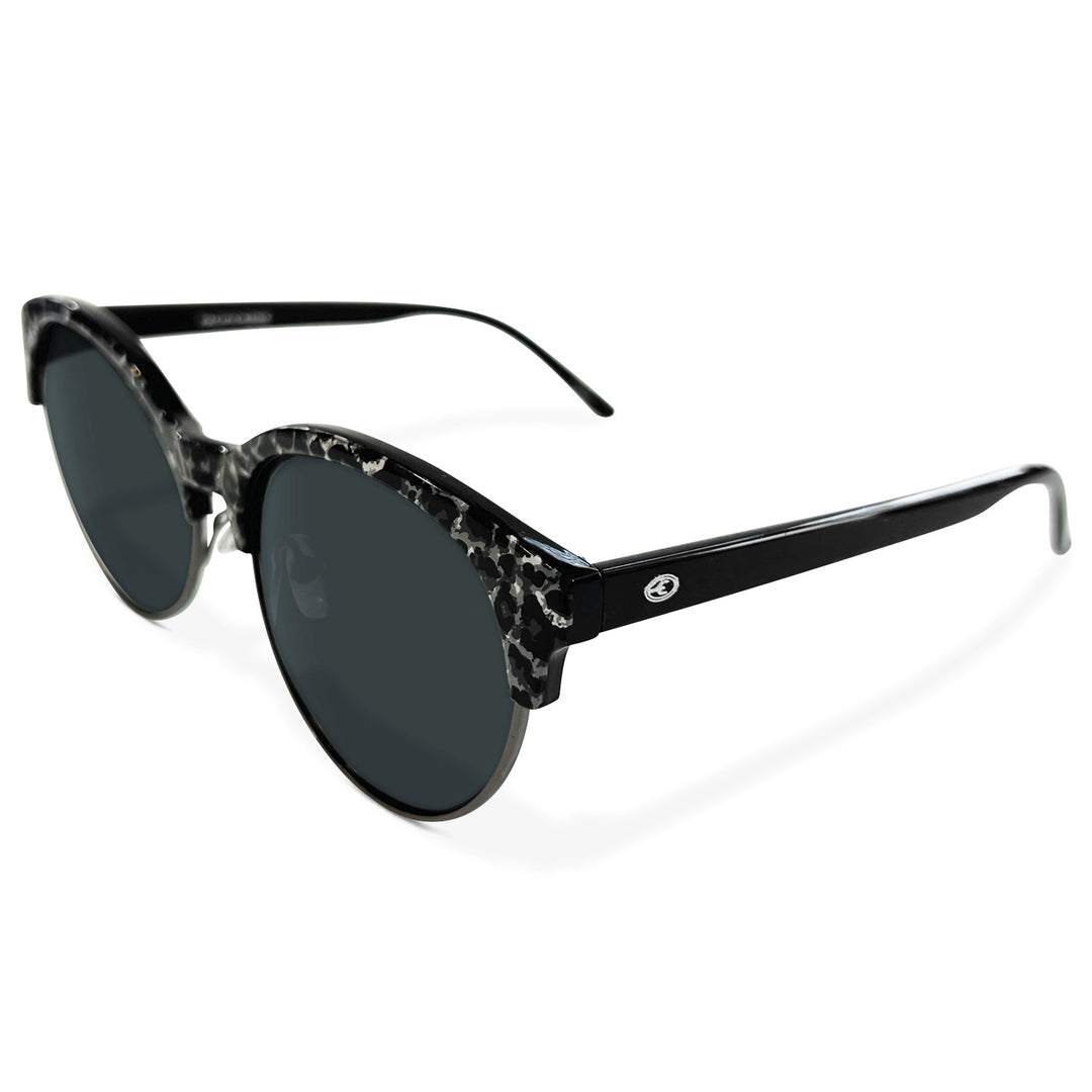 Pacific Edge Polarized Marble Sunglasses - Black Frame & Smoke Lens