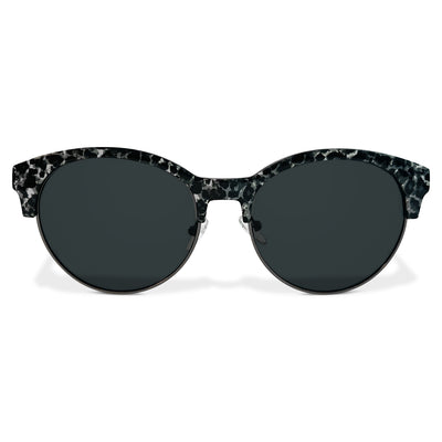 Pacific Edge Polarized Marble Sunglasses - Black Frame & Smoke Lens