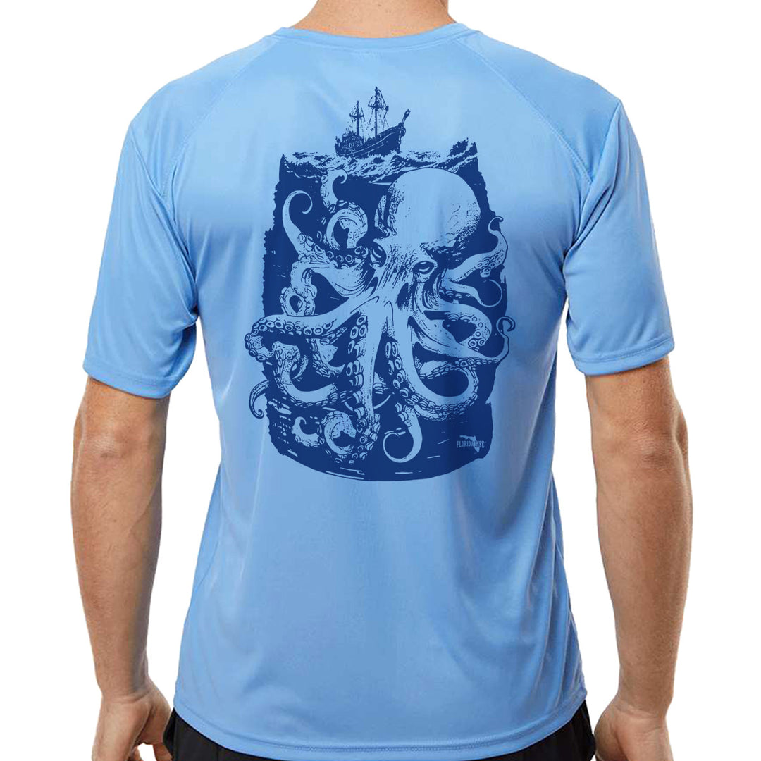 A Kraken's Visit UV Performance Shirt Columbia Blue