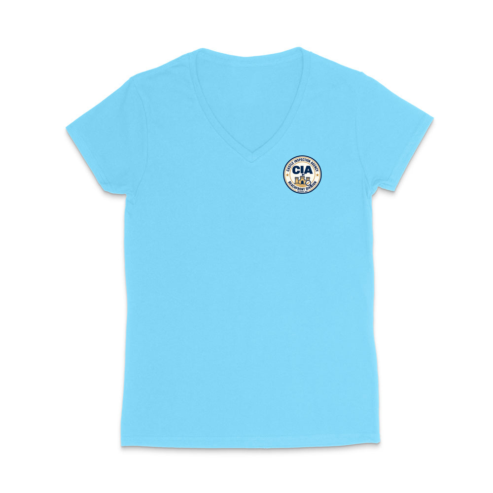 Castle Inspection Agency WOMEN'S V-Neck T-Shirt