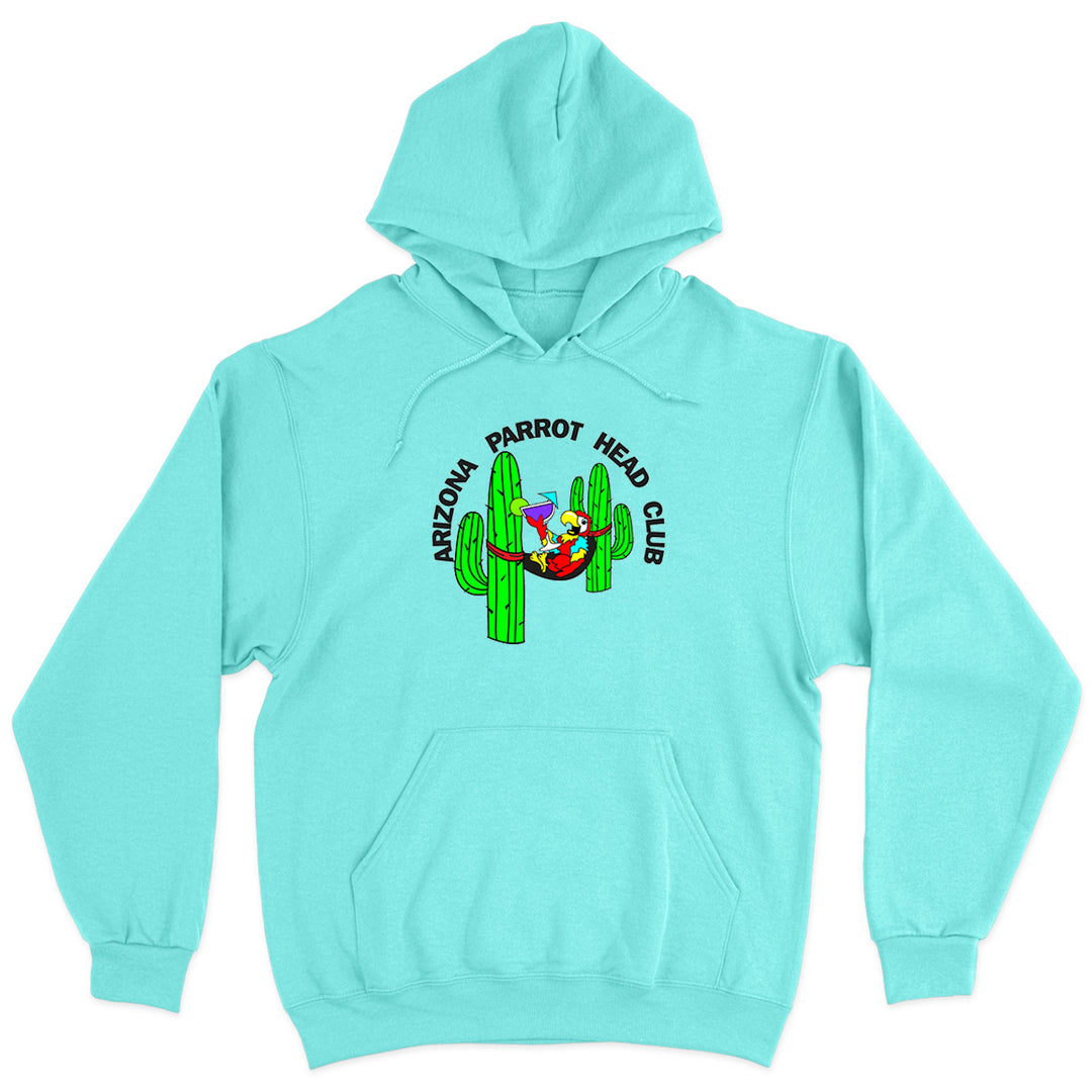 Arizona Parrot Head Club Soft Style Pullover Hoodie Cool Mint