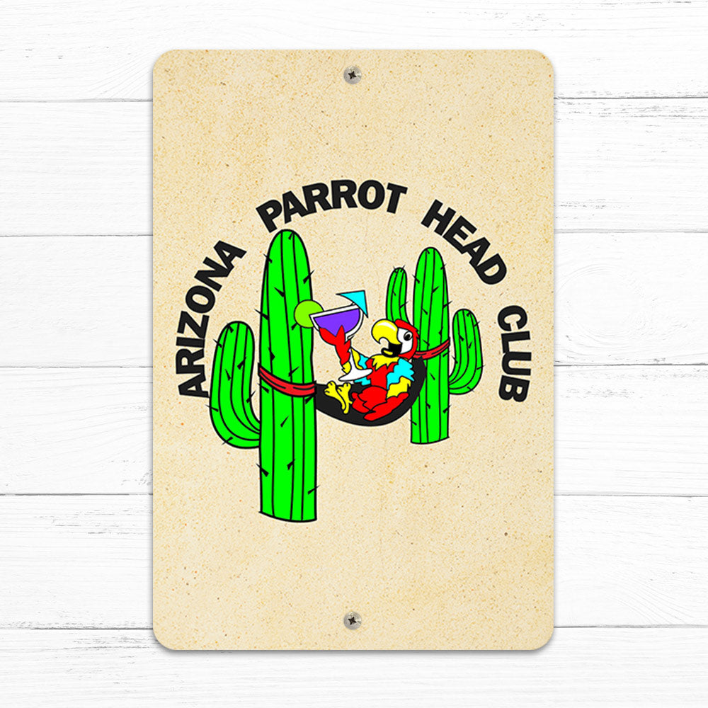 Arizona Parrot Head Club 8" x 12" Beach Sign