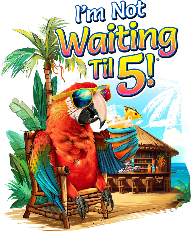 I'm Not Waiting Til 5 Beach Bar Tote Beach Bag