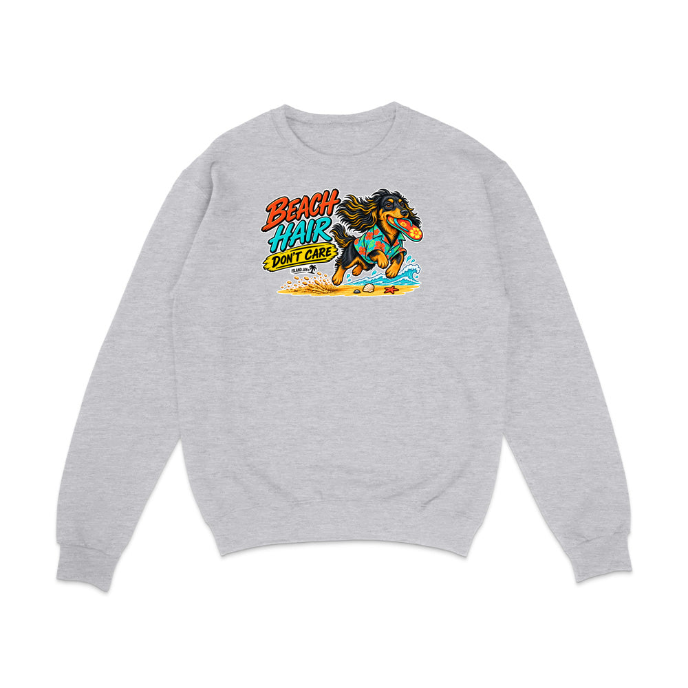 Beach Hair Don't Care Dog Sweatshirt