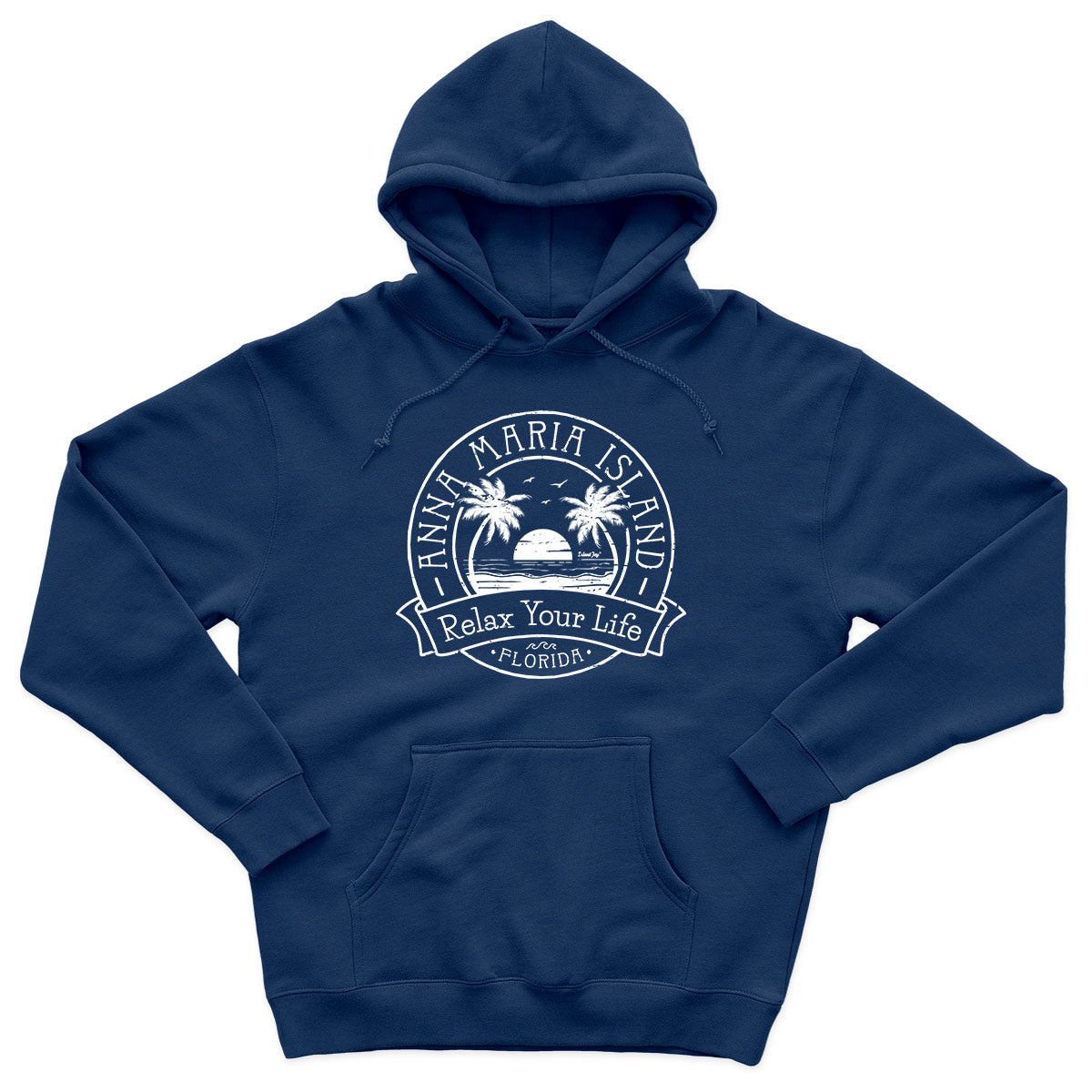 Anna Maria Island Relax Your Life Palm Tree Soft Style Pullover Hoodie ...