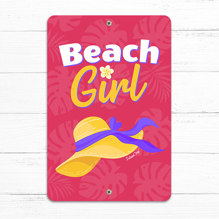 Beach Girl 8" x 12" Beach Sign