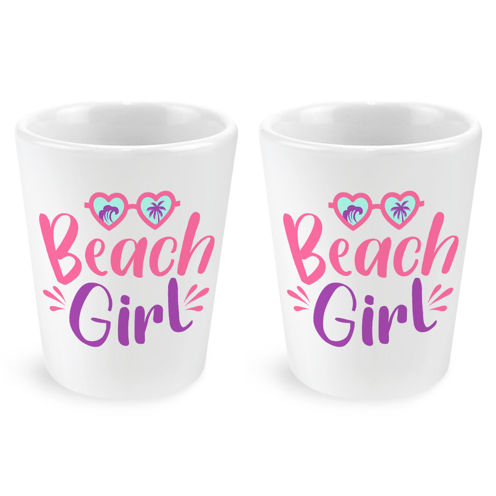 Beach Girl Shot Glass 2 Pack