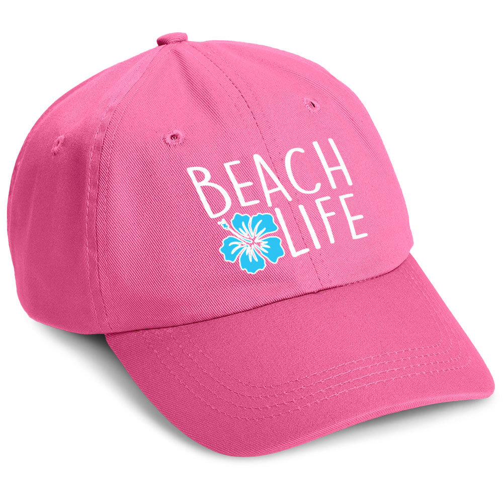 Beach Hibiscus Hat Hot Pink
