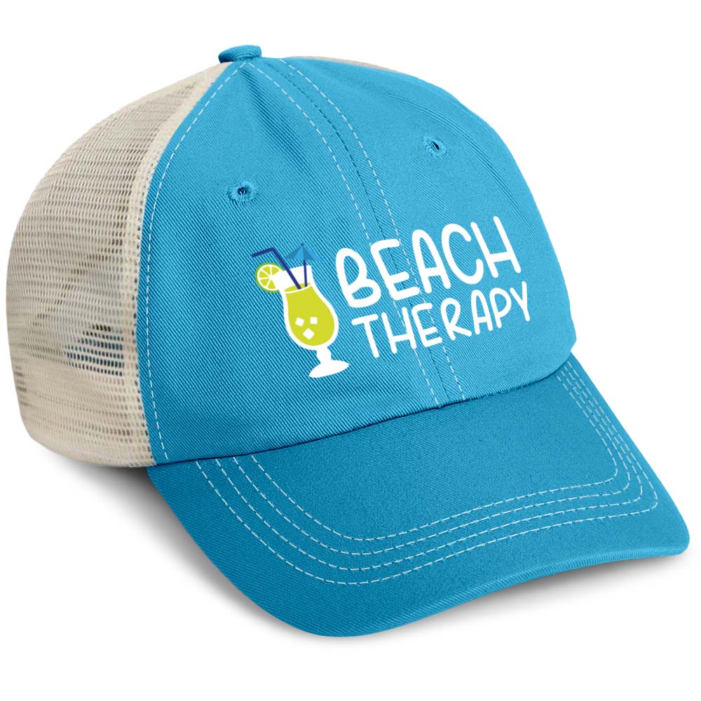 Beach Therapy Hat Trucker Caribbean Blue