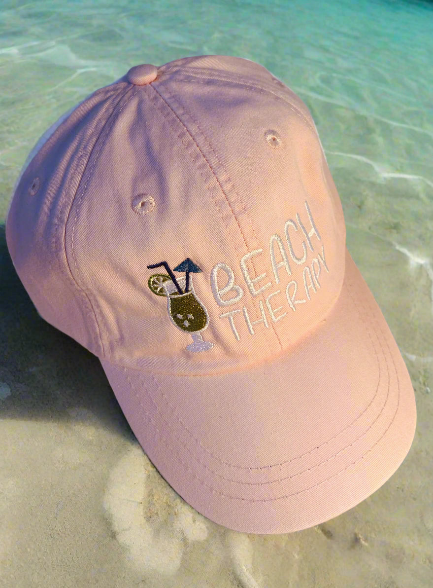 Beach Therapy light pink hat