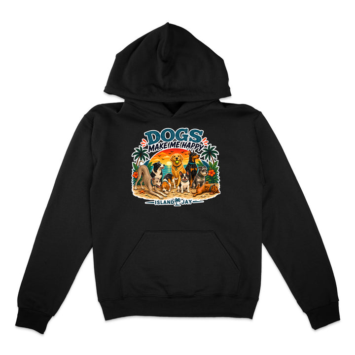 Dogs Make Me Happy Hoodie