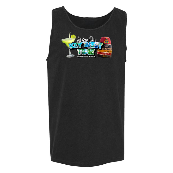 Black "Living on Key West Time" Tank Top