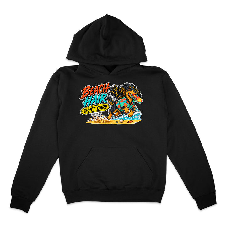 Beach Hair Don't Care Dog Hoodie