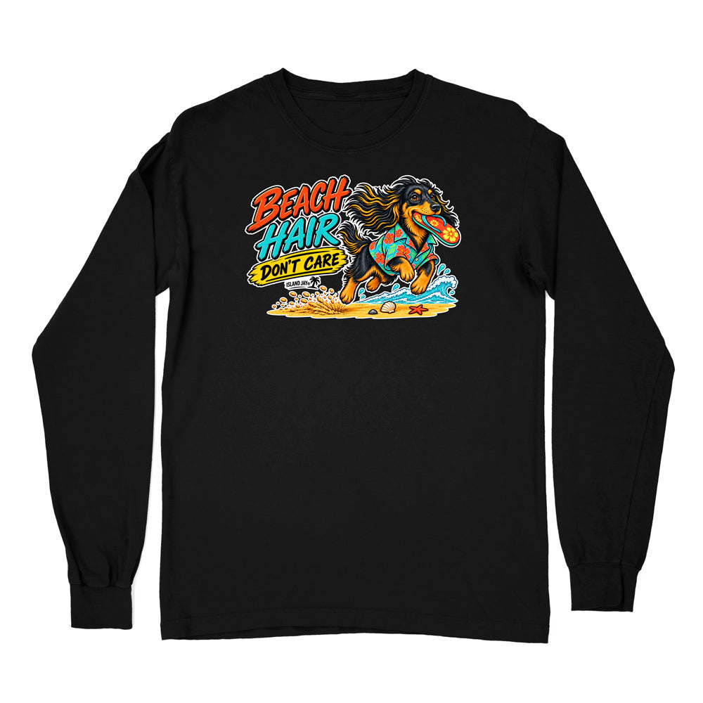 Beach Hair Don't Care Dog Long Sleeve Shirt