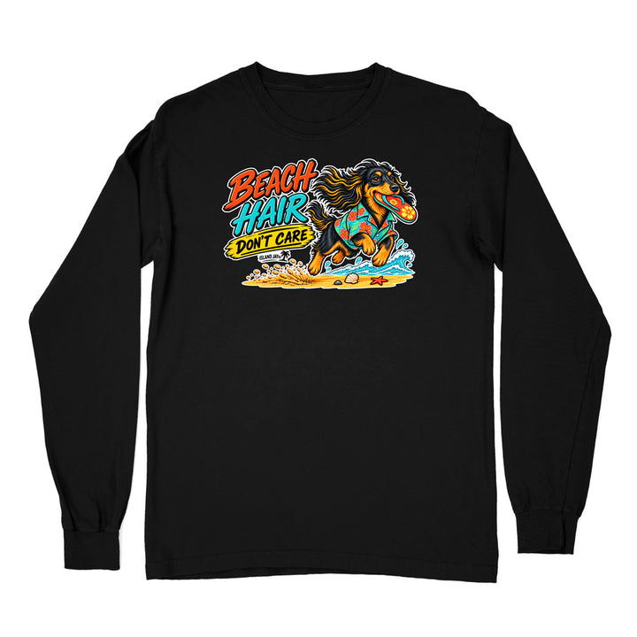 Beach Hair Don't Care Dog Long Sleeve Shirt