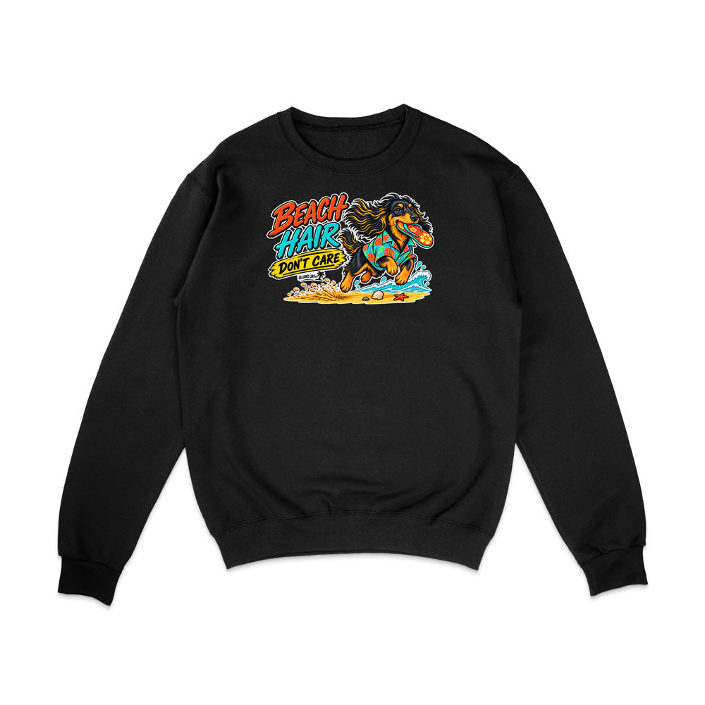 Beach Hair Don't Care Dog Sweatshirt