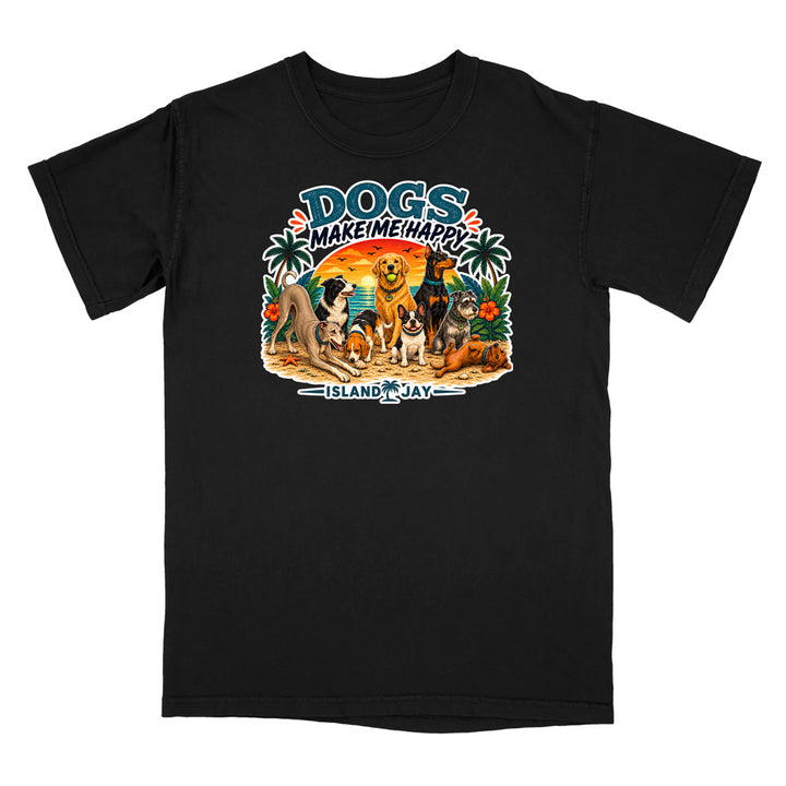 Dogs Make Me Happy T-Shirt