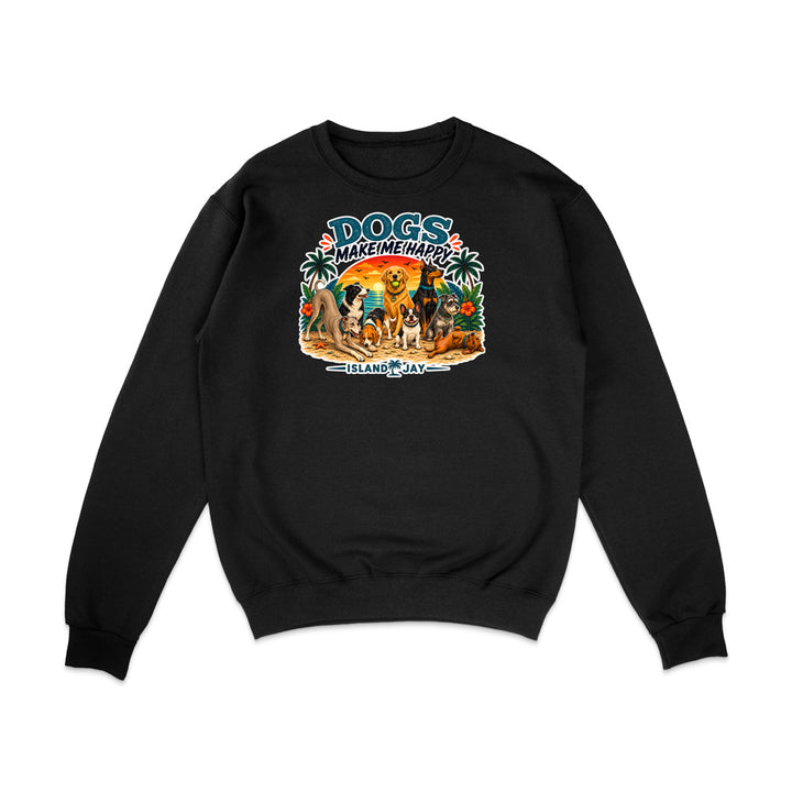 Dogs Make Me Happy Sweatshirt