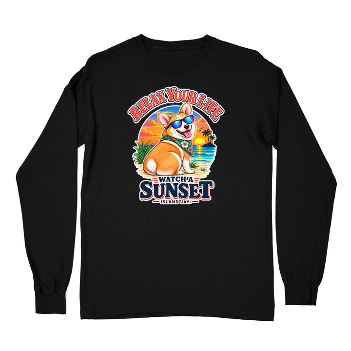 Relax Your Life Watch a Sunset Long Sleeve Shirt