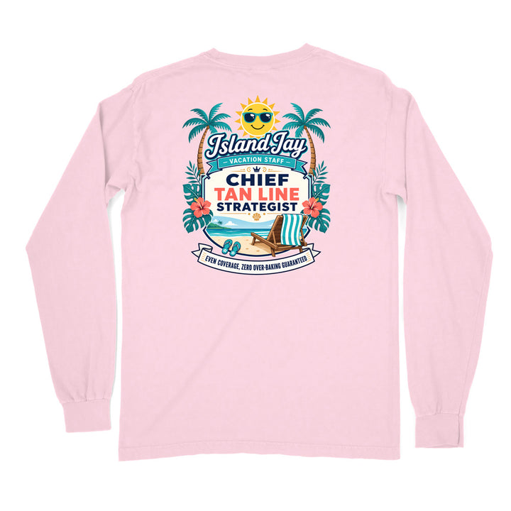 Chief Tanline Strategist Long Sleeve Shirt
