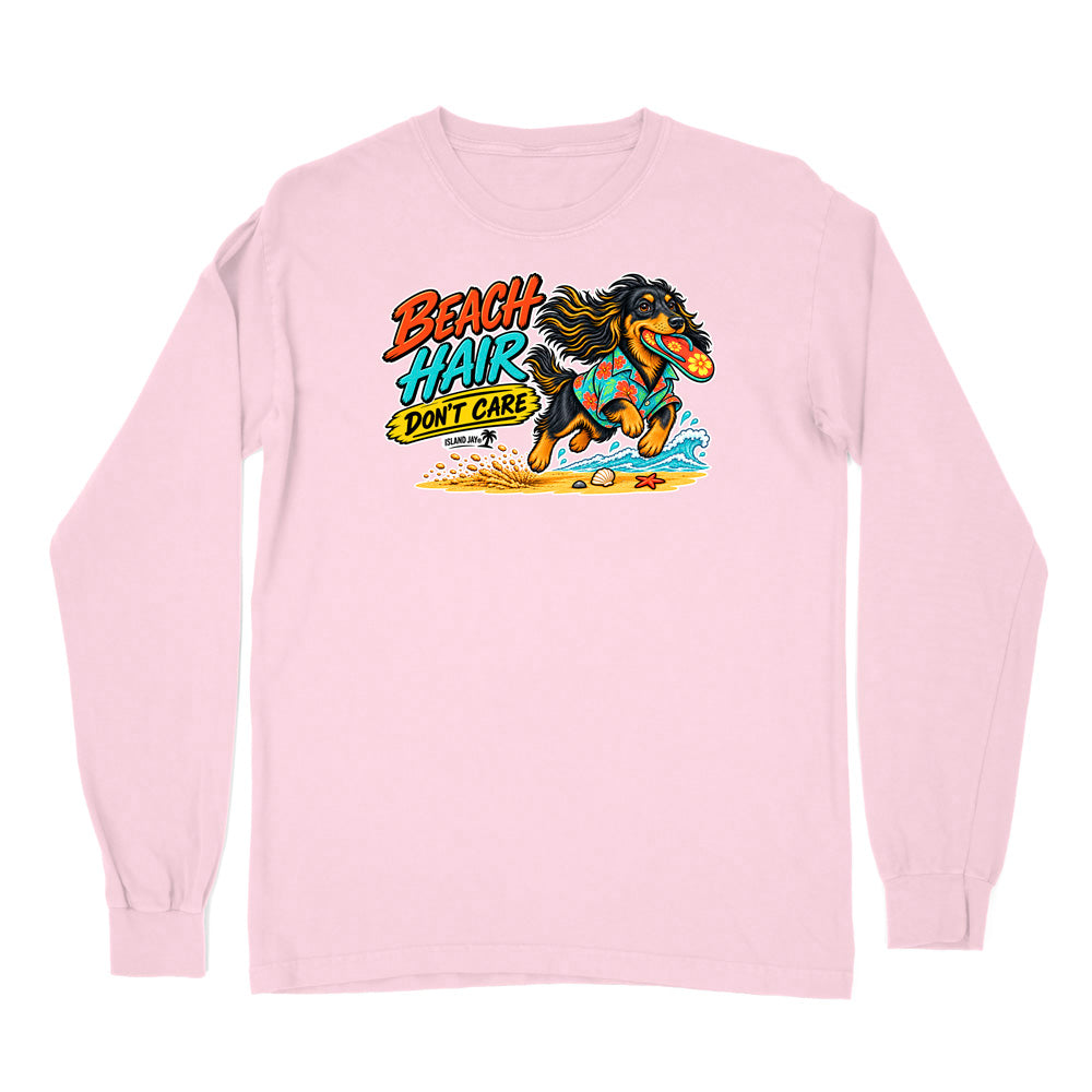 Beach Hair Don't Care Dog Long Sleeve Shirt
