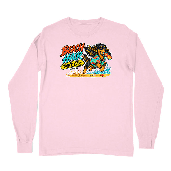 Beach Hair Don't Care Dog Long Sleeve Shirt