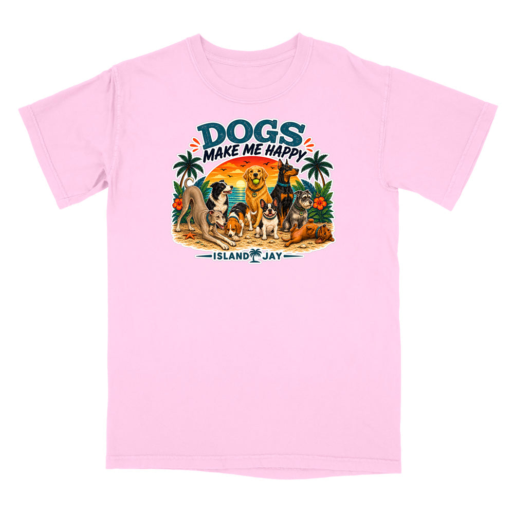 Dogs Make Me Happy T-Shirt