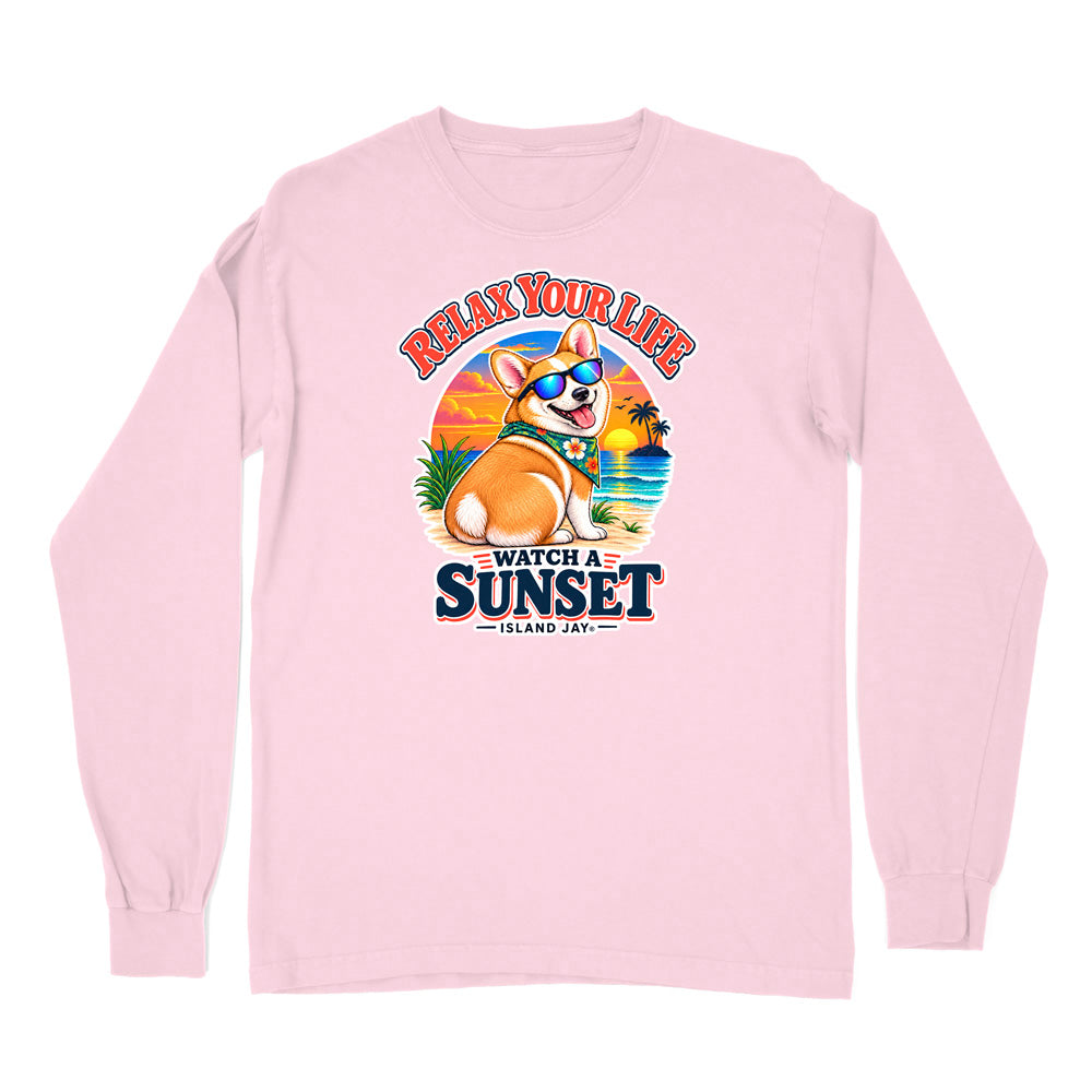 Relax Your Life Watch a Sunset Long Sleeve Shirt
